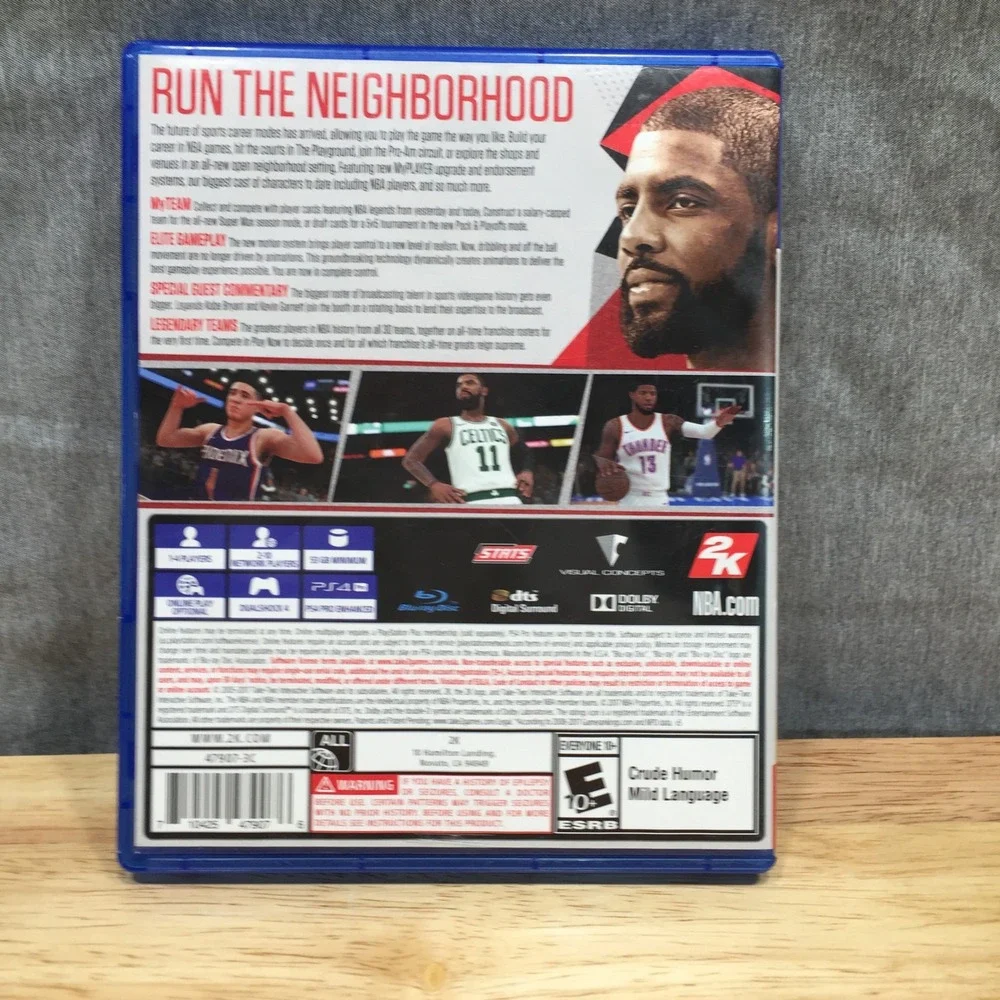NBA 2K18 Sony PlayStation 4 PS4 Video Game Kyrie Irving Cover Sports‎ 2K Games